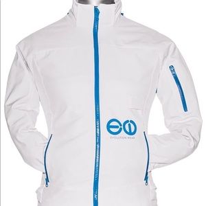 Winter Solstice White & Blue Solar Jacket